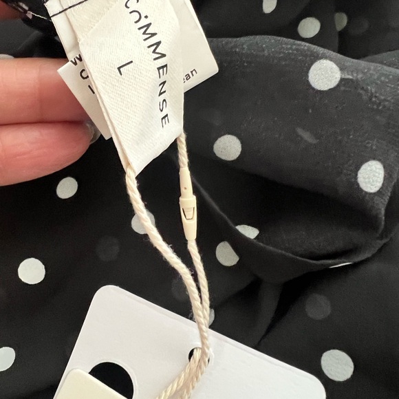 NWT "Commense" Large Chiffon Sheer Polka Dot Print Backless
Long Dress - Picture 5 of 7